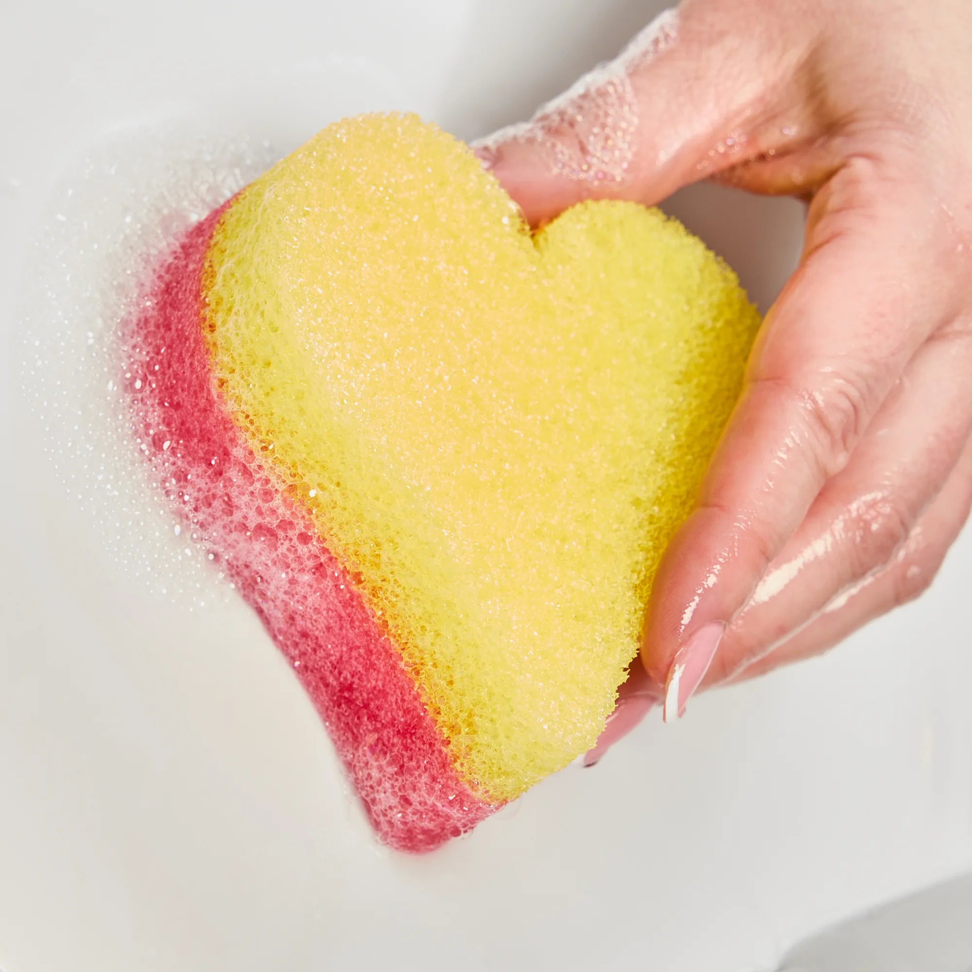 minky-scrubby-heart-schwamm-zweiseitiger-scheuerschwamm-mit-scrubtex image 6