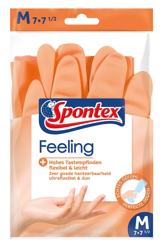 spontex-feeling-haushaltshandschuhe-gr-e-m-12-x-1-paar image 1