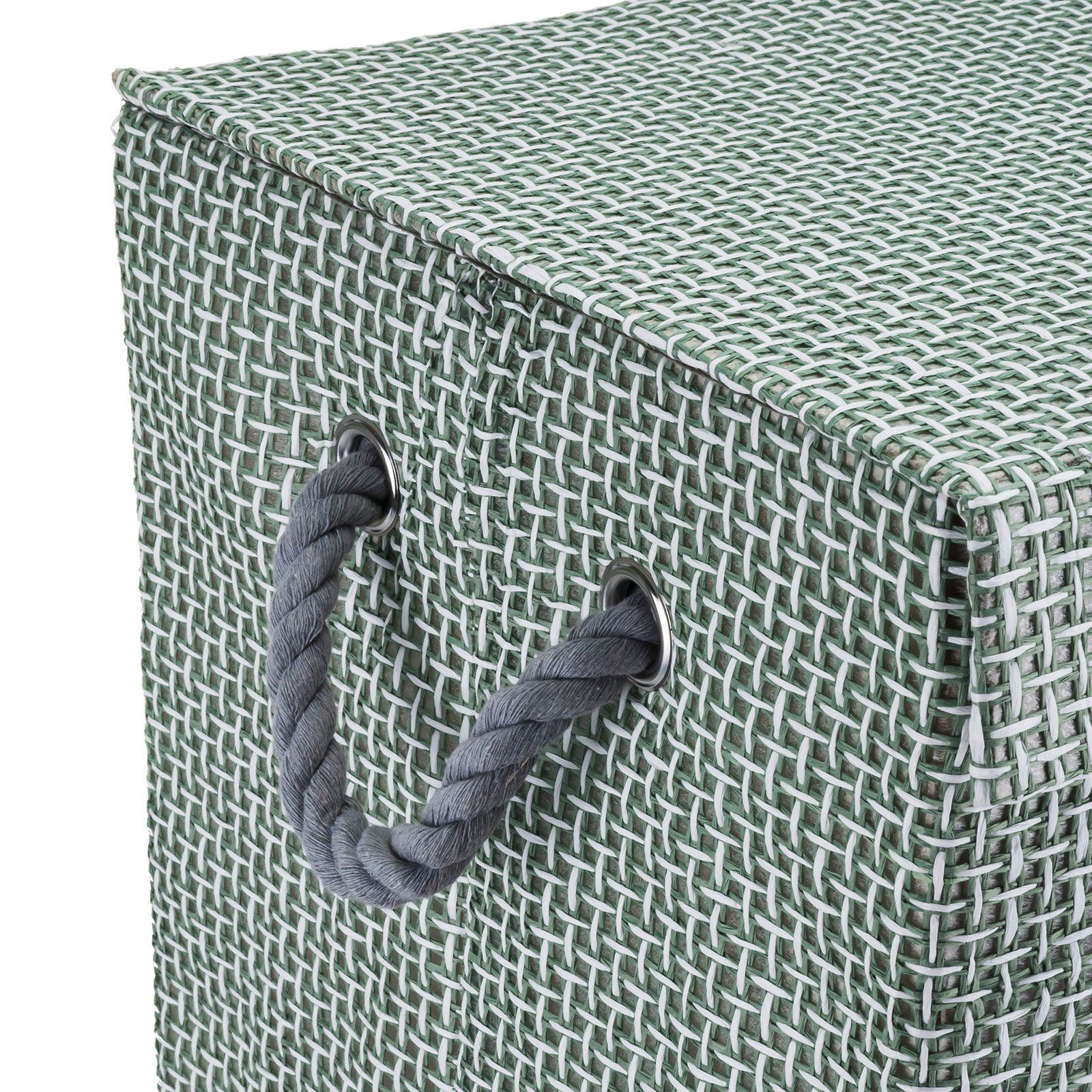minky-w-schekorb-72-l-grey-check-40x30x60-cm-faltbar-mit-deckel image 3