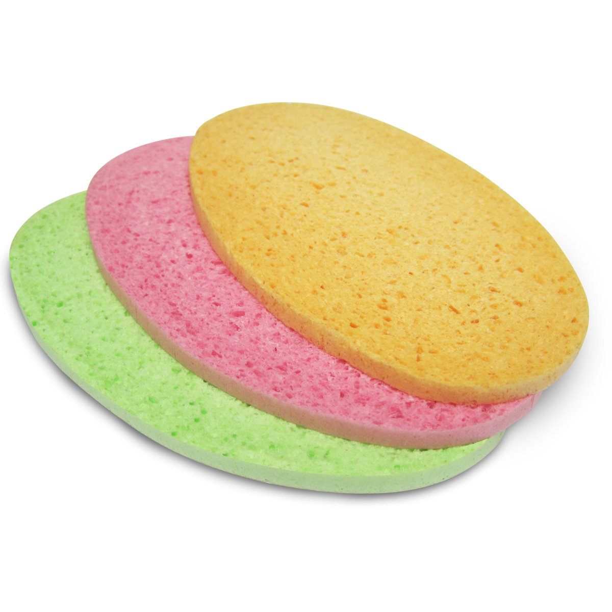 spontex-tuchschwamm-colormix-tuchschwamm-3-st-ck-in-pink-gr-n-gelb image 2