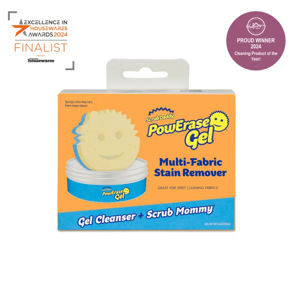scrub-daddy-powerase-gel-flecken-und-textilreiniger-mit-scrub-mommy-schwamm image 1