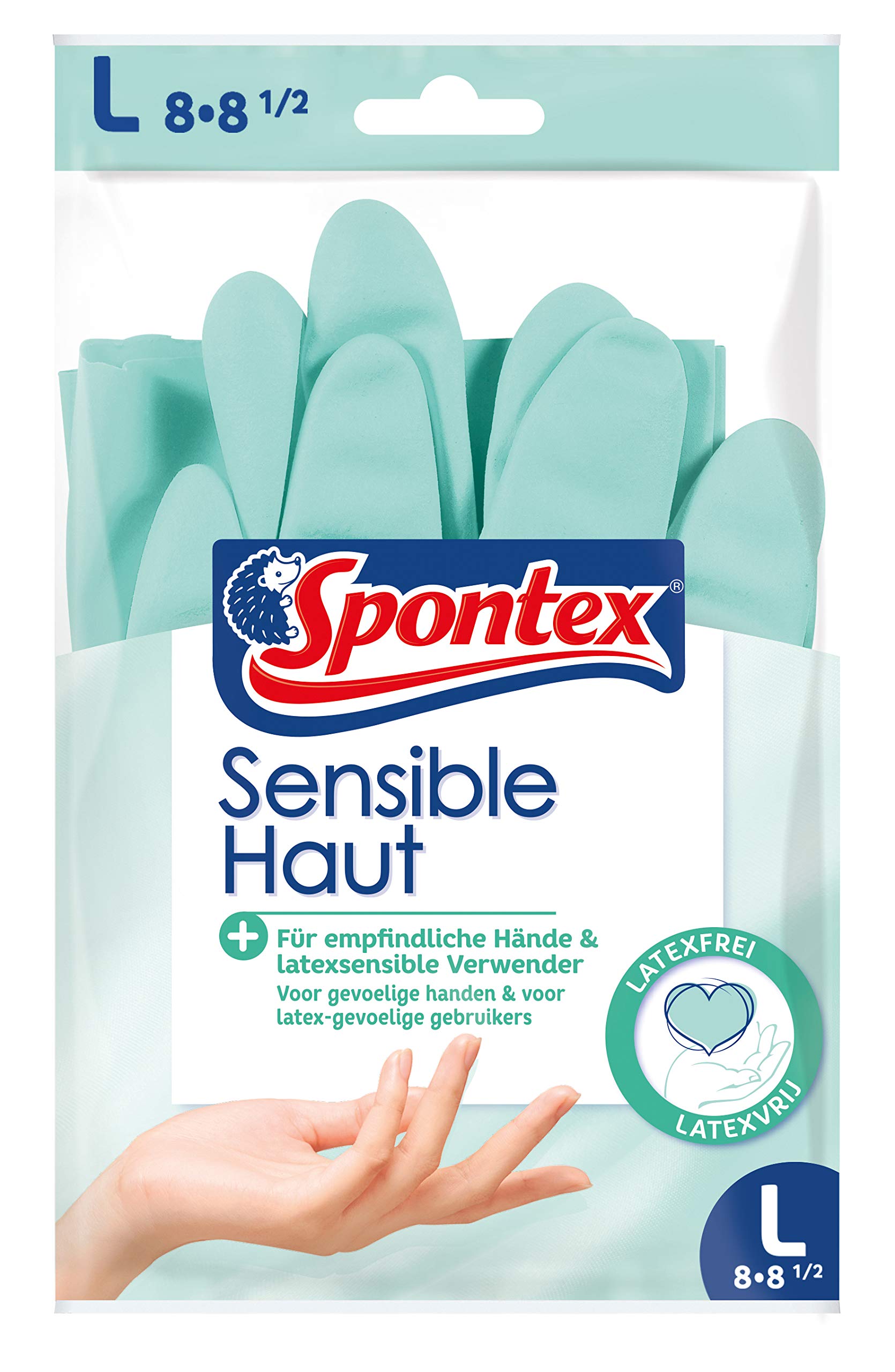 spontex-sensible-haut-haushaltshandschuhe-gr-e-l-latexfreie-handschuhe-f-r-empfi image 1