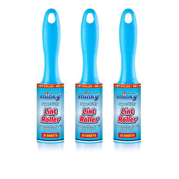 minky-fusselroller-3er-pack-mit-ergonomischem-griff-4m-rolle image 1