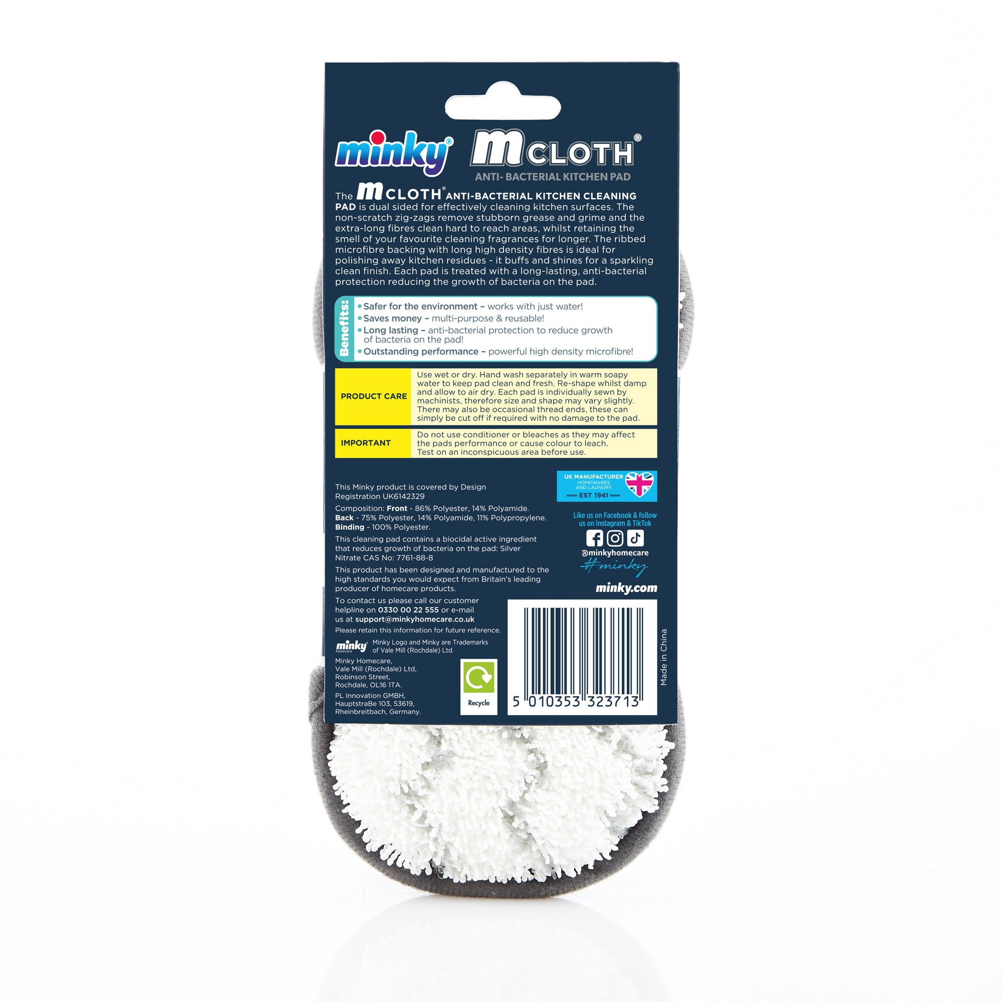 minky-mcloth-anti-bacterial-kitchen-pad-k-chenreinigungspad image 4