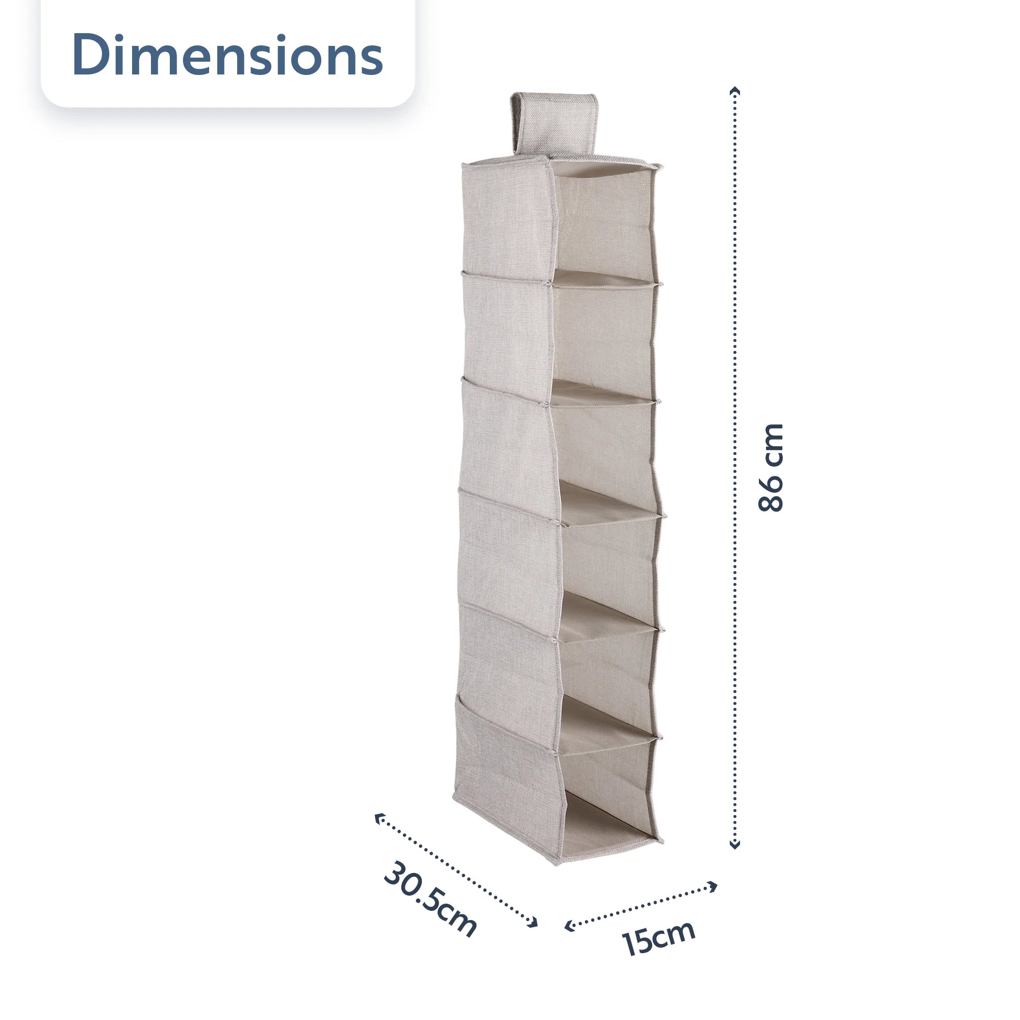 minky-h-nge-organizer-schmal-schrank-organizer-mit-6-f-chern image 5