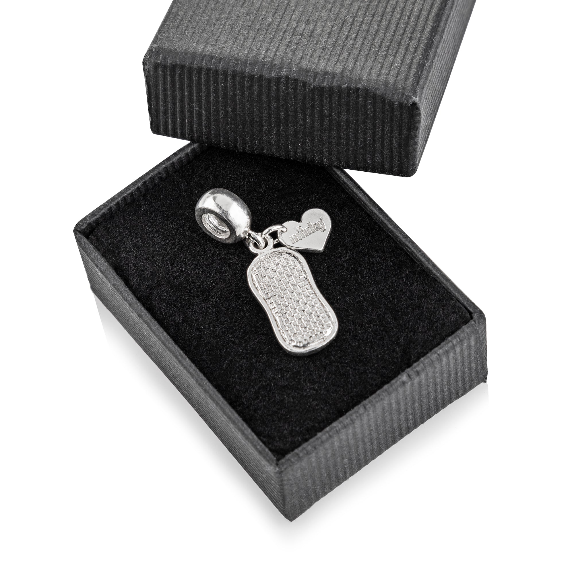 minky-silver-charm-dangle-bead-anh-nger-m-cloth-mit-herz image 5