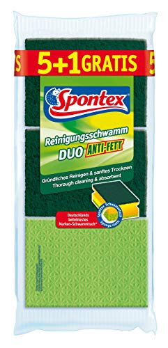 spontex-reinigungsschwamm-duo-anti-fett-5-1-gr-n-pink-topfreiniger-mit-trockense image 5