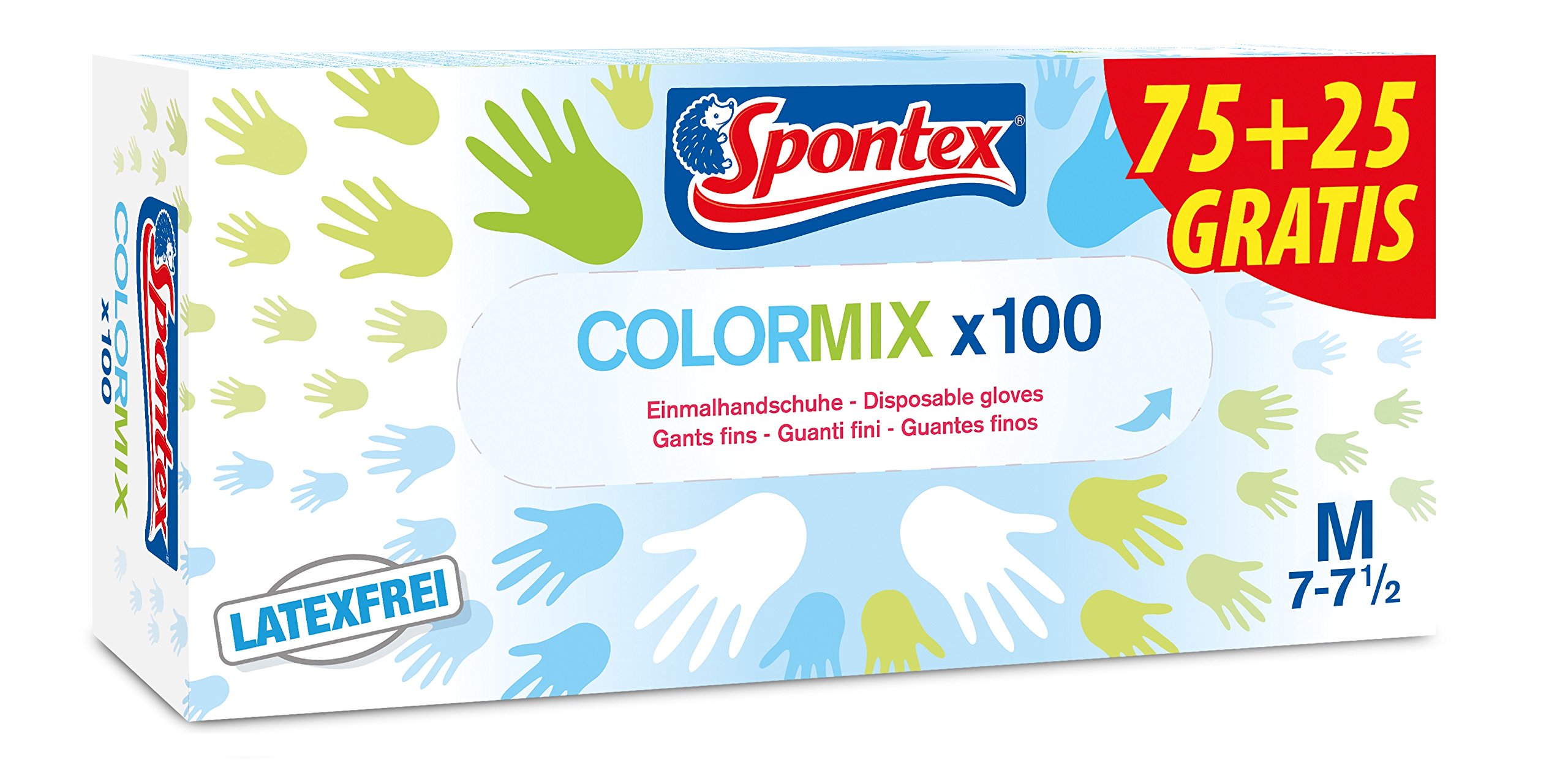 spontex-color-mix-einmalhandschuhe-vinyl-bunt-latexfei-ungepudert-2 image 2