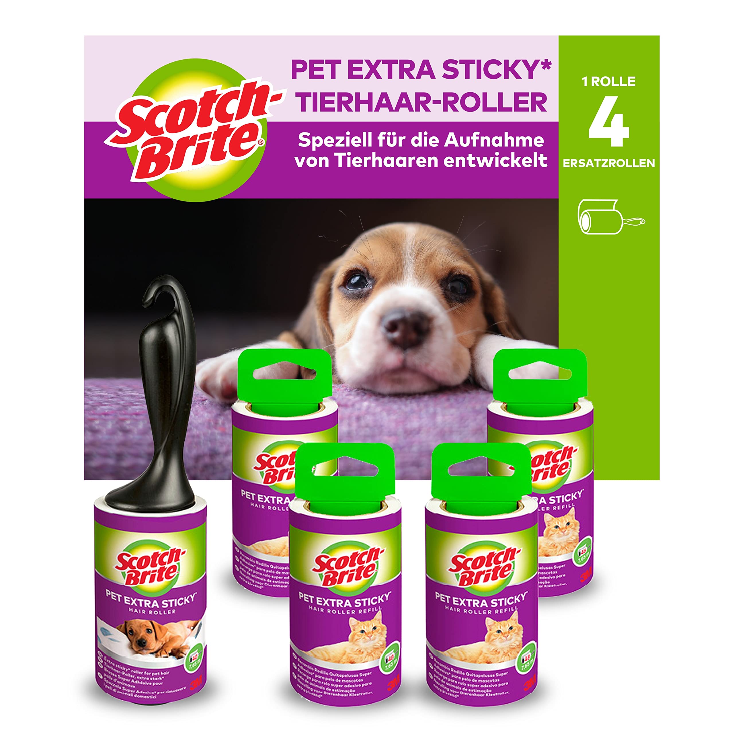 scotch-brite-pet-extra-sticky-fusselrolle-5-rollen-240-blatt image 1
