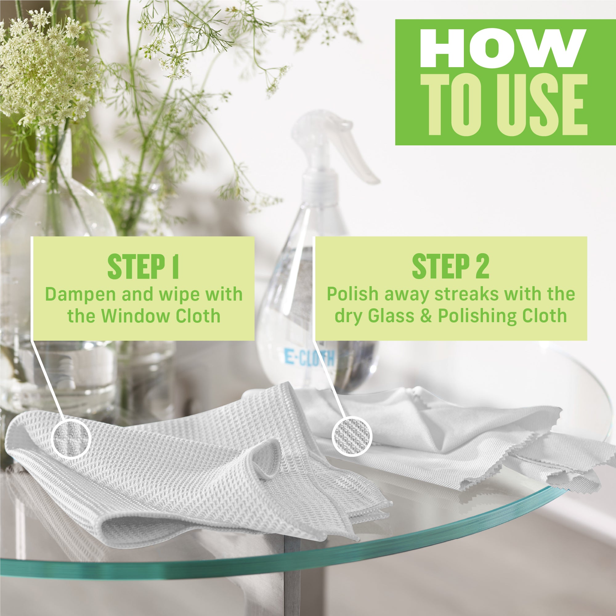 e-cloth-recycled-window-cleaning-kit-streifenfreies-fenster-set-aus-recycling-ma image 2