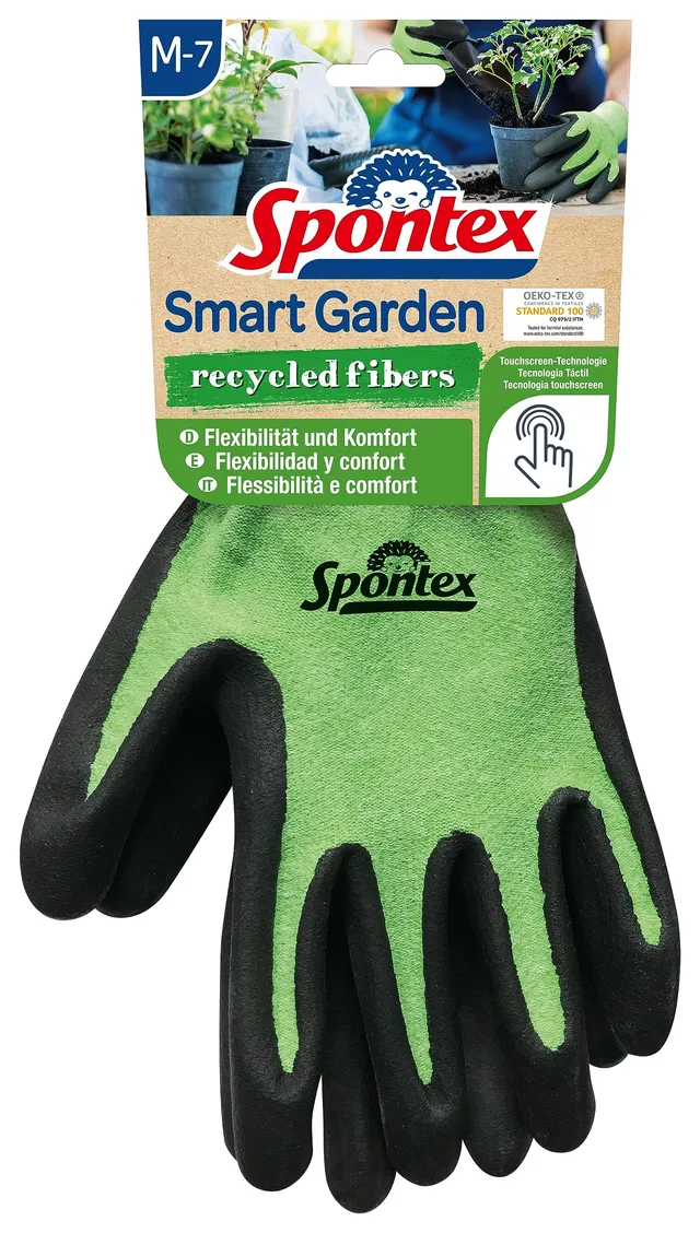 spontex-smart-garden-gartenhandschuhe-gr-e-m-touchscreen-recycelt-nitril image 1