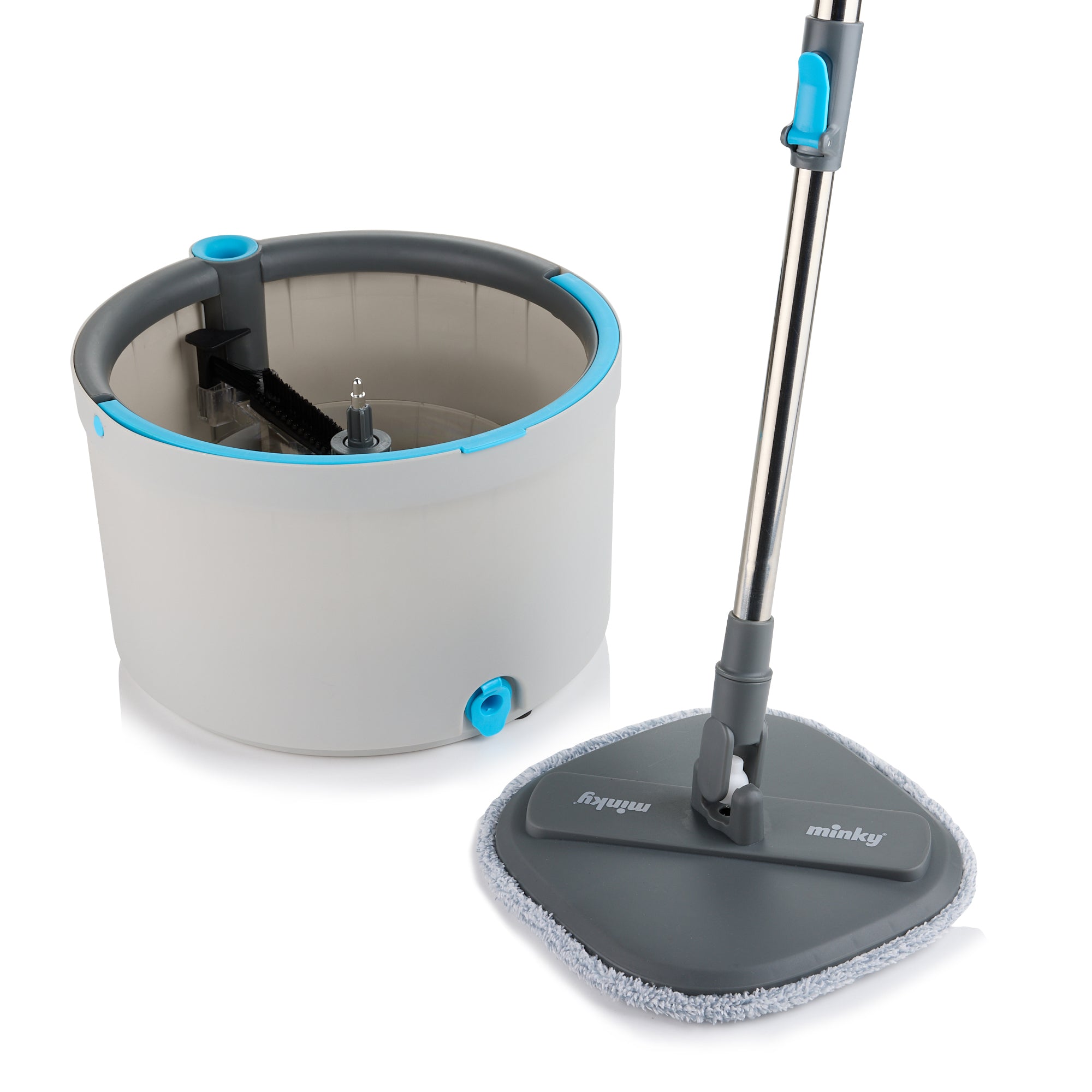 minky-opti-clean-spin-mop-mit-doppelkammer-eimer image 2