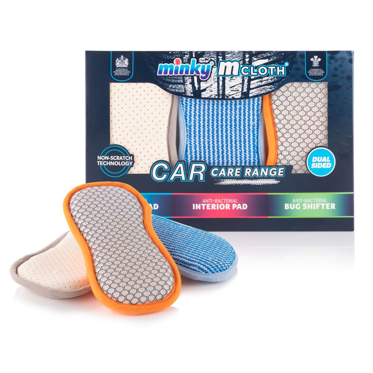 minky-mcloth-car-pads-3er-pack-mikrofaser-auto-pads-f-r-au-en-innen-scheibe image 1