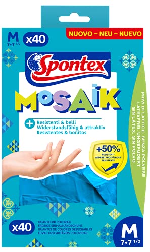 spontex-mosaik-einmalhandschuhe-nitril-blau-gr-e-m-40er-pack image 7