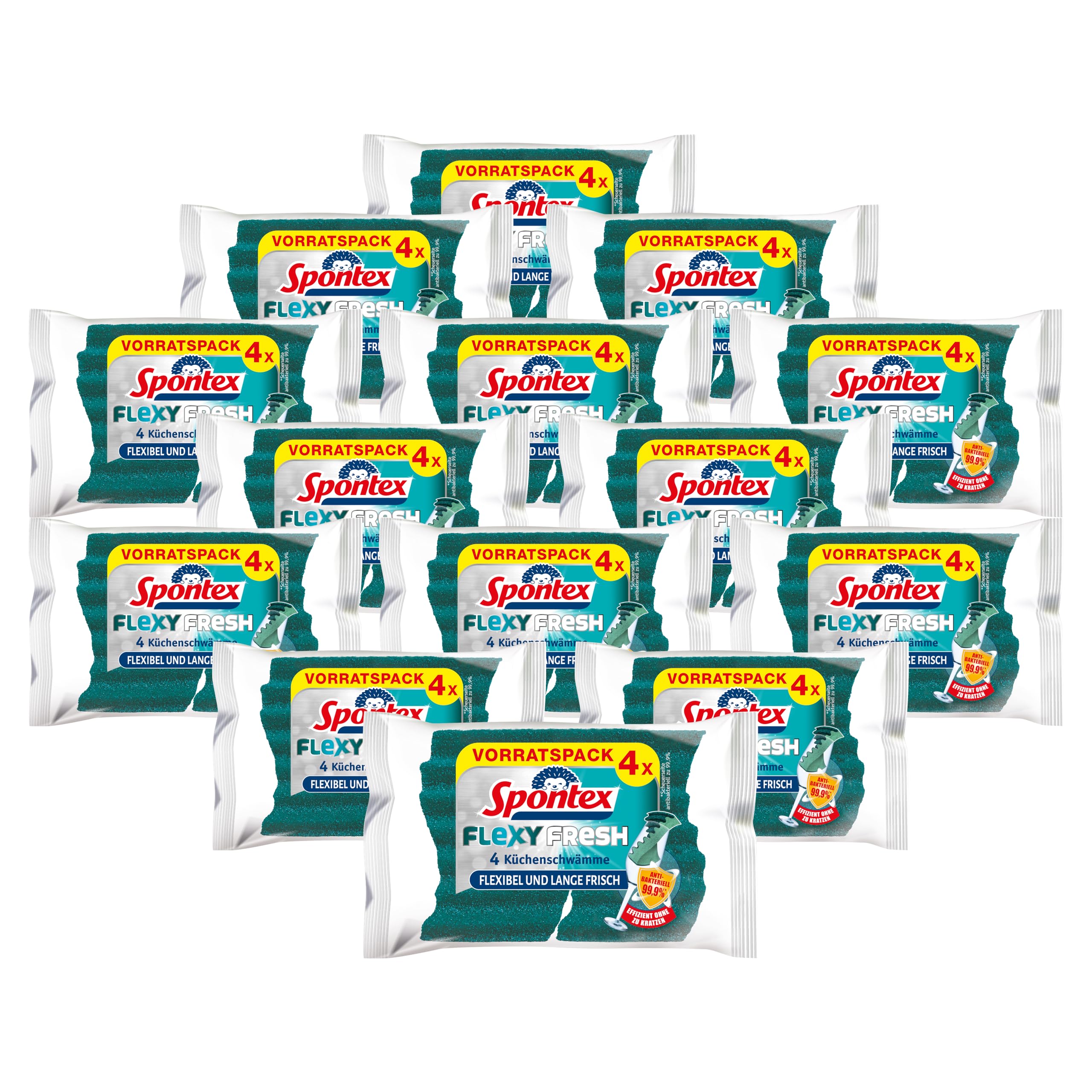 spontex-flexy-fresh-reinigungsschwamm-14x-4-st-ck-kratzfrei-flexibel image 2
