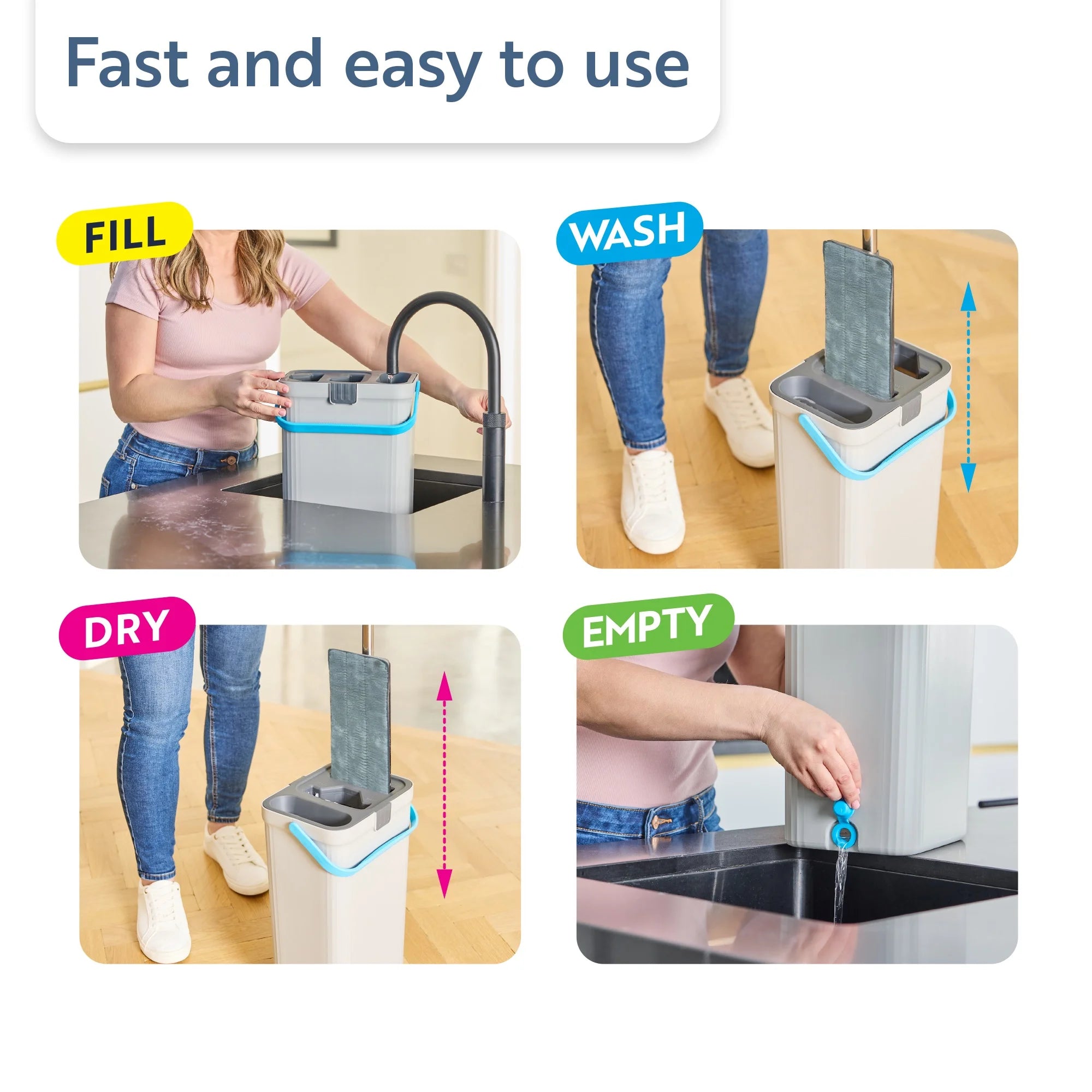 minky-opti-clean-flachmopp-mit-2-kammer-eimer-und-mikrofaser image 2