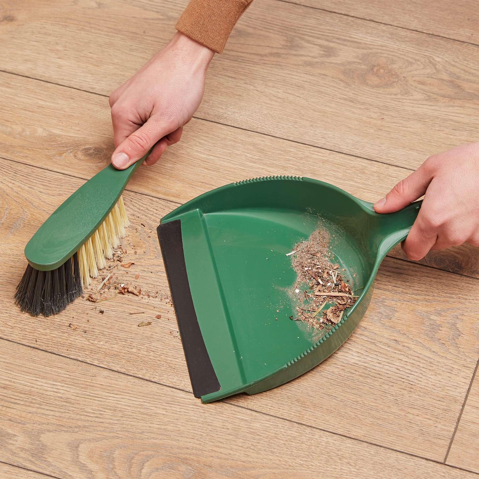 spontex-eco-green-handfeger-set-mit-kehrschaufel-aus-100-recyclingmaterial image 4
