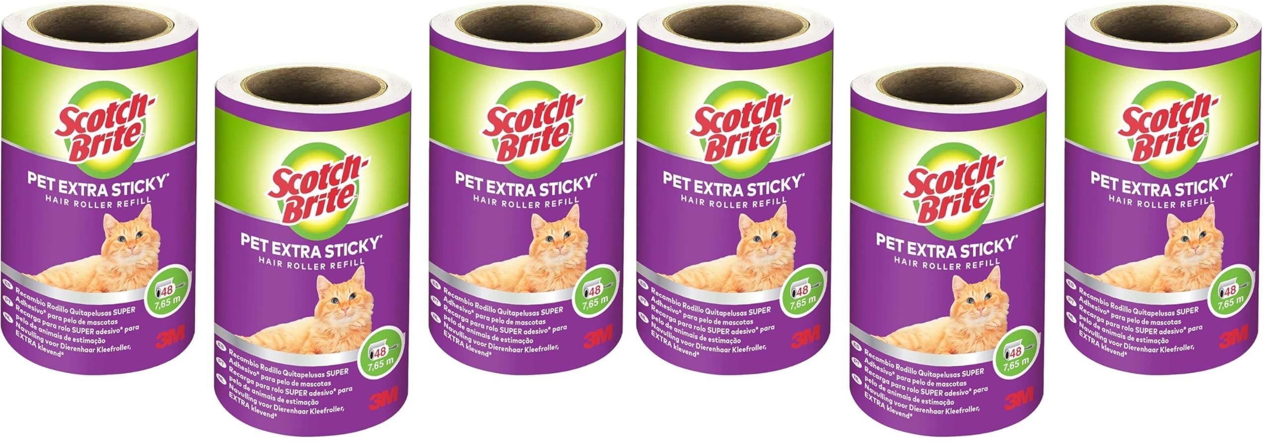 scotch-brite-pet-extra-sticky-fusselroller-tierhaare-48-blatt-4-ersatzrollen image 7