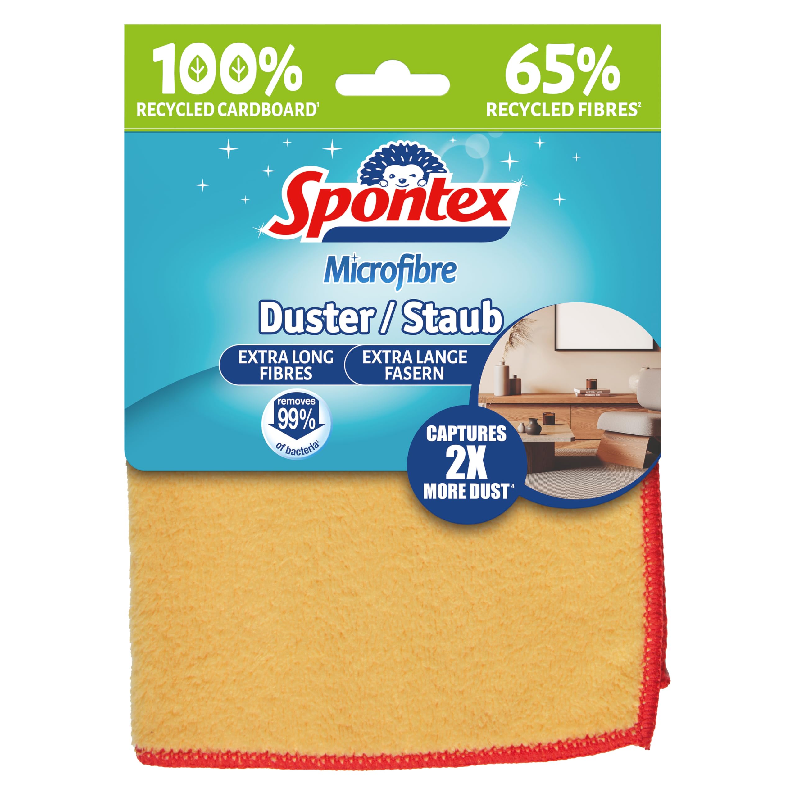 spontex-microfibre-staubtuch-gelb-12-st-ck-recyclingfasern image 8