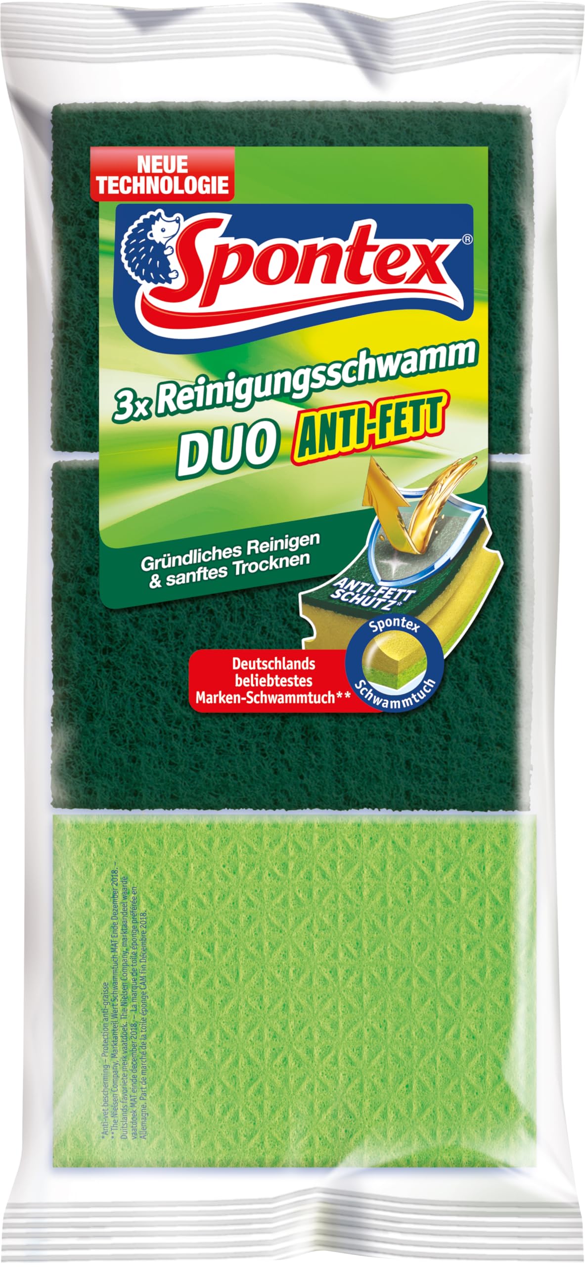 spontex-duo-anti-fett-reinigungsschwamm-3er-pack-mit-trockenseite-gr-n-pink image 3