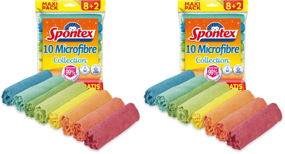 spontex-microfibre-allzweckt-cher-8-2-gratis-bunte-mikrofasert-cher-10-st-ck image 1