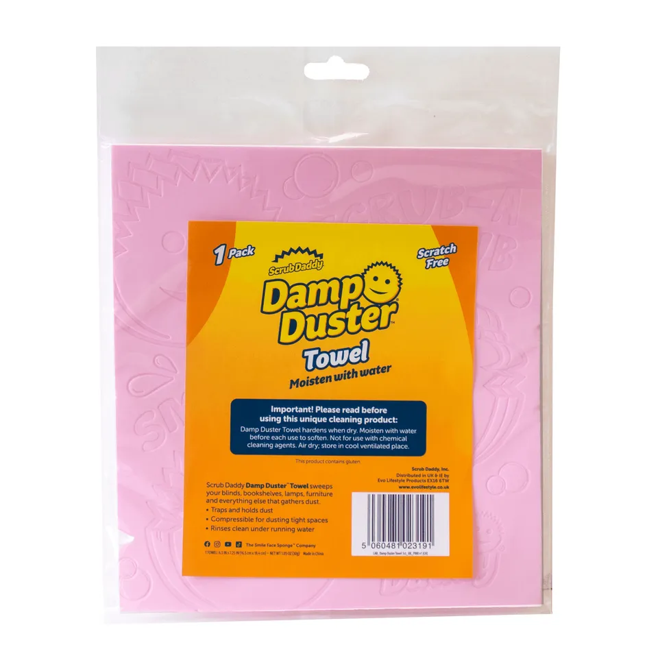scrub-daddy-damp-duster-staubwischtuch-gelb-blau-pink image 1