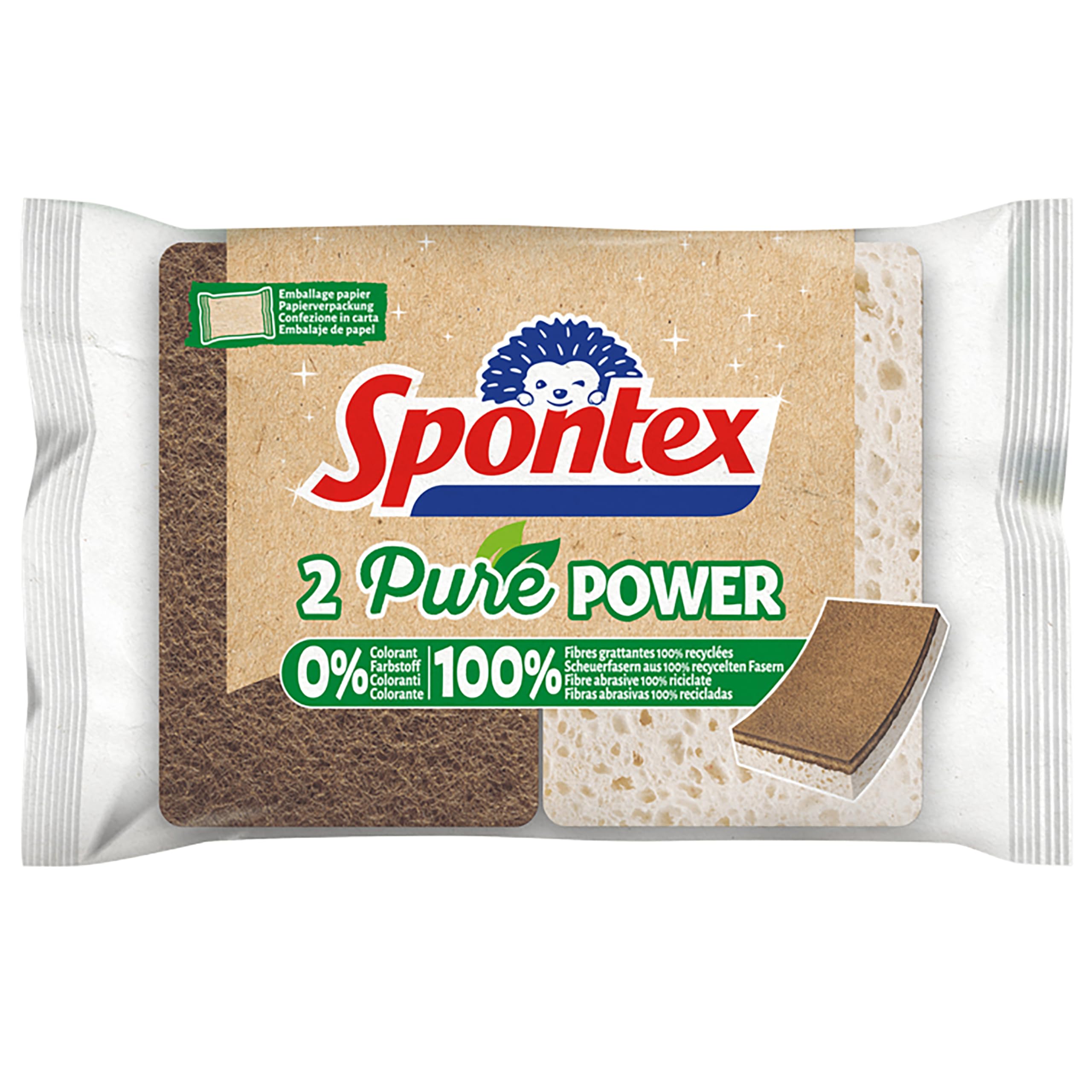 spontex-pure-power-reinigungsschw-mme-scheuervlies-aus-100-recyclingfasern-1x-2- image 1