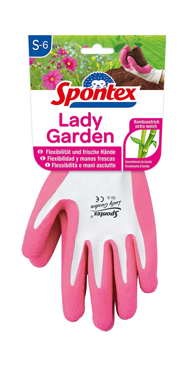 spontex-lady-garden-gartenhandschuhe-damen-gr-e-s-bambus-viskose-mit-latexbesch- image 1