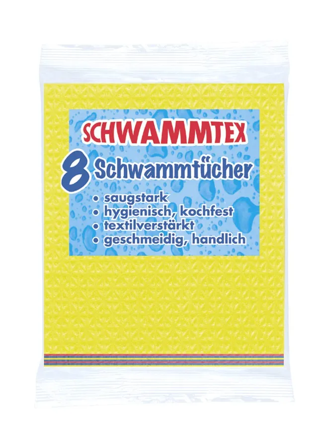 spontex-schwammtuch-8er-vorteilspack-extrem-saugf-hig-aus-viskose image 1