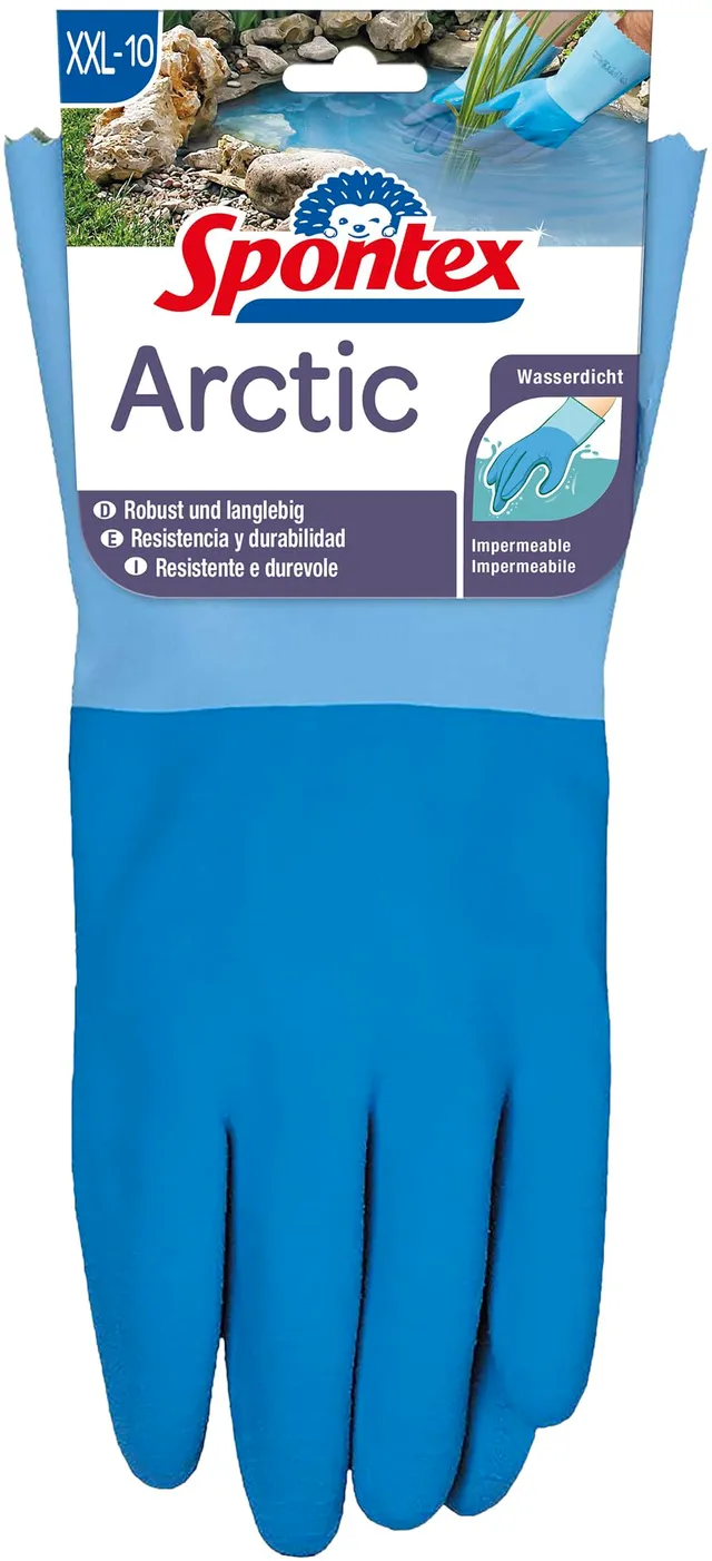 spontex-arctic-arbeitshandschuhe-gr-e-xxl-naturlatex-wasserdicht-1-paar image 1