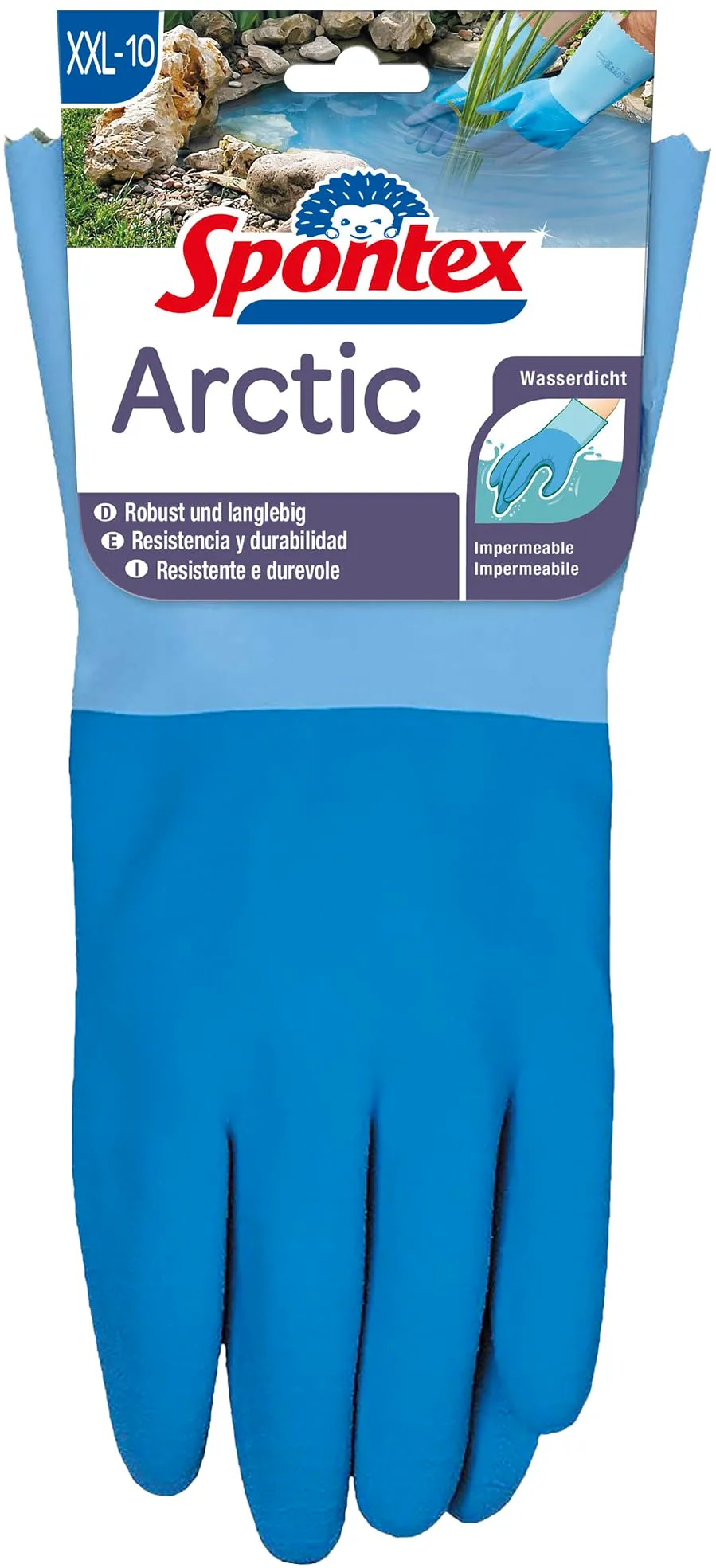spontex-arctic-arbeitshandschuhe-gr-e-xxl-naturlatex-wasserdicht-1-paar image 1