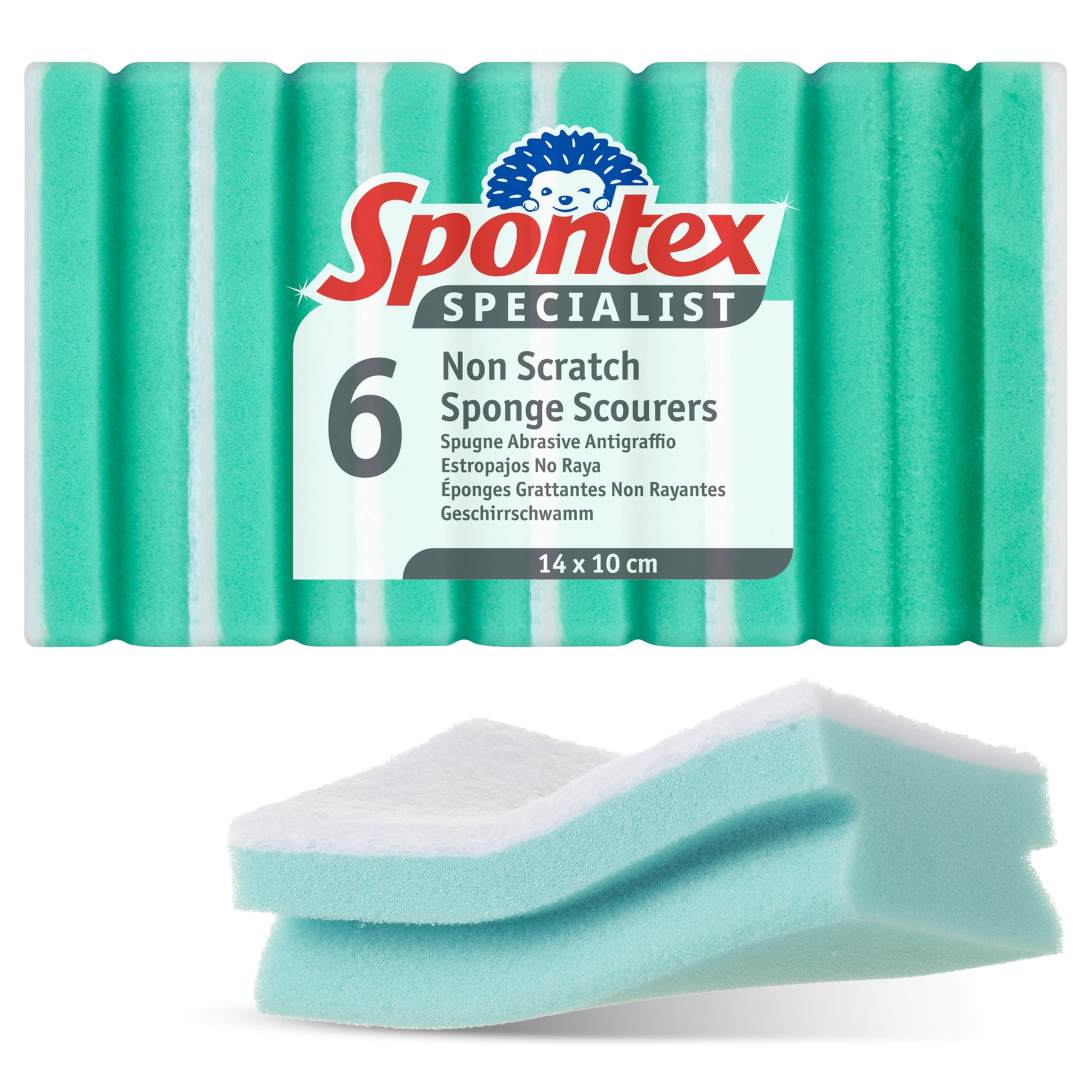 spontex-specialist-abwaschschw-mme-xl-14-x-10-cm-kratzfrei-6er-pack image 1